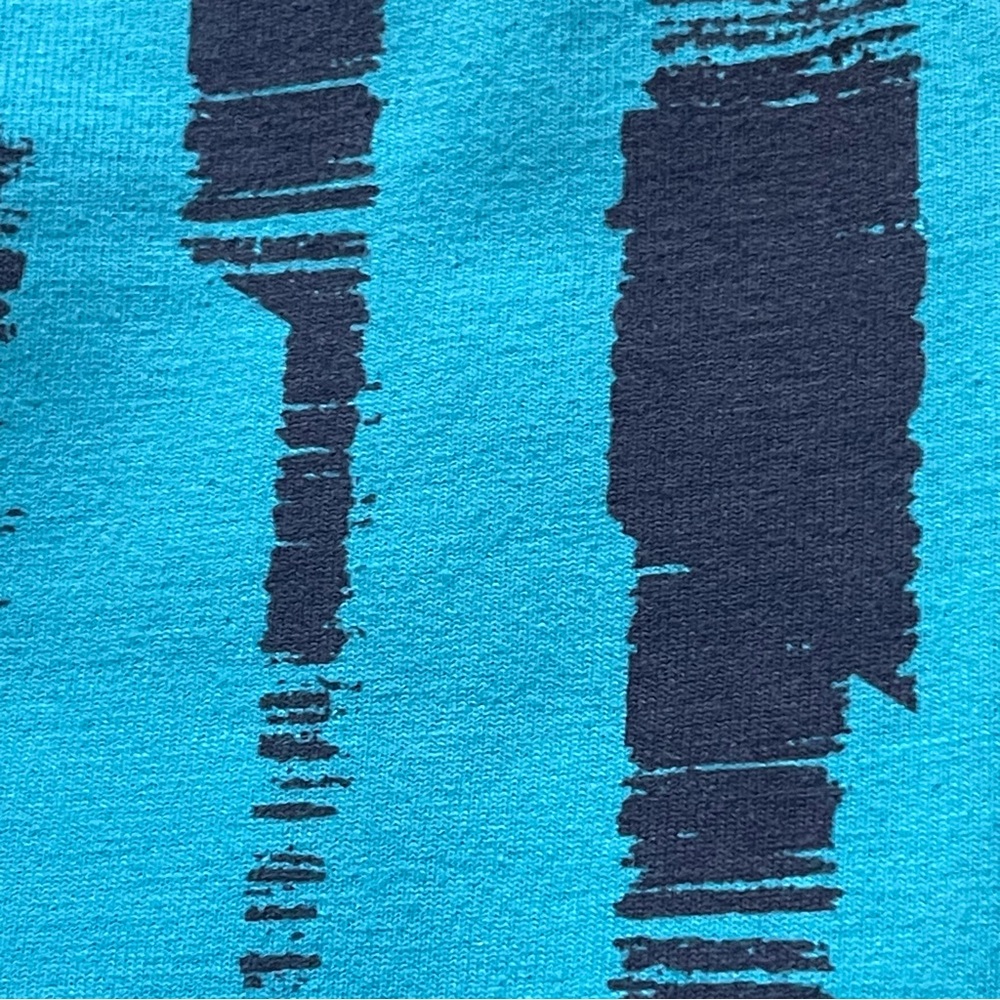 Unity ~ Turquoise/Gray Abstract Print Workout Set ~ S - Picture 6 of 8